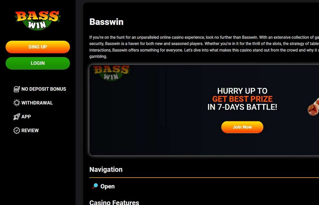 The Online Game Library at Bass Win Gambling Enterprise